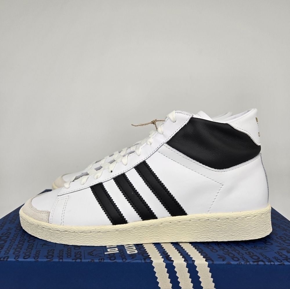 New Adidas Jabbar High 'White Black' Men's Basketball Sneaker Shoes Size 11